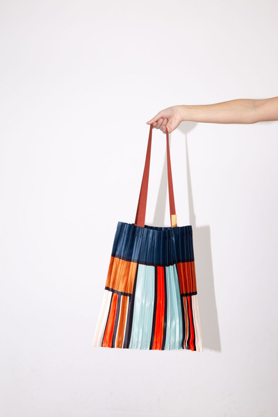 Pleated Satin Bag - Chia