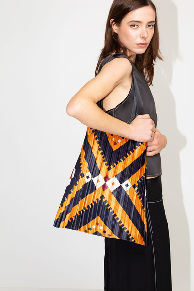 Pleated Satin Bag - Alghero