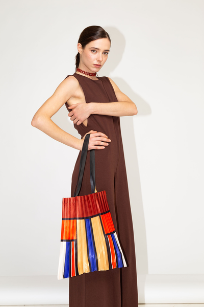 Pleated Satin Bag - Gallura
