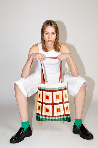 Pleated Satin Bag - Vico