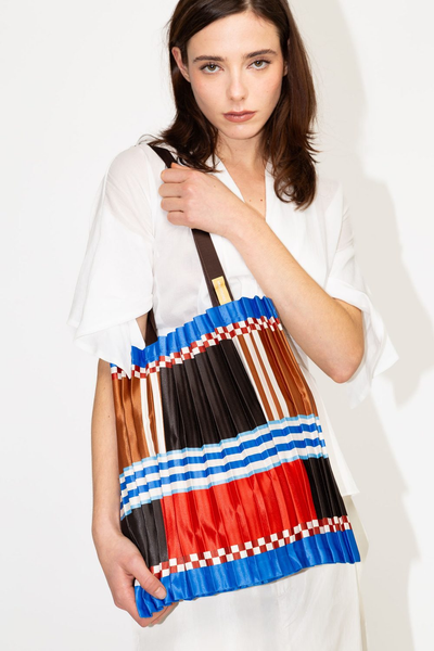 Pleated Satin Bag - Maddalena