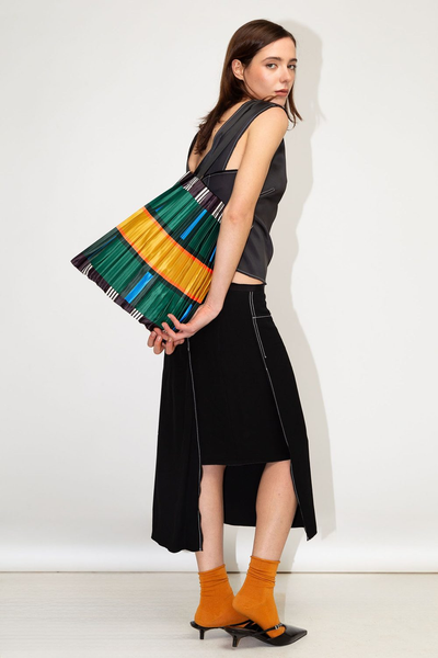 Pleated Satin Bag - Orosei