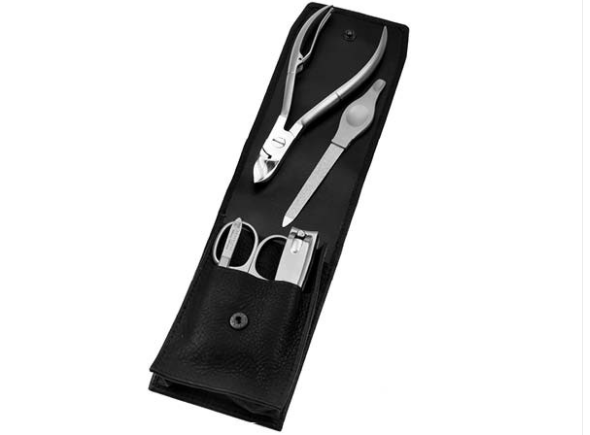 Manicure Set Hans Kniebes Leather 5 Piece
