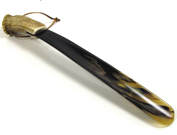 Abbeyhorn Stag Antler Crown Handle and Horn Shoehorn