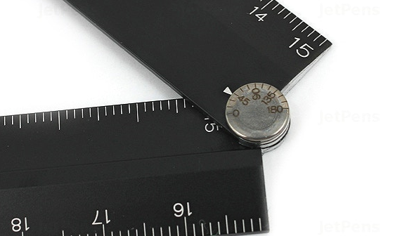 Midori Aluminium Folding Ruler Black