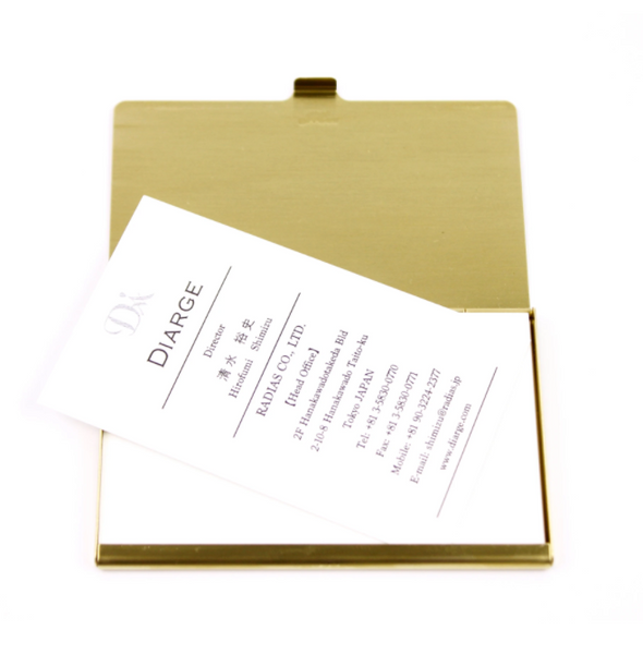 Diarge Brass Card Case