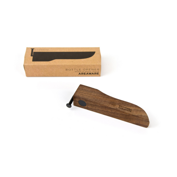 Areaware Nail Bottle Opener - Walnut