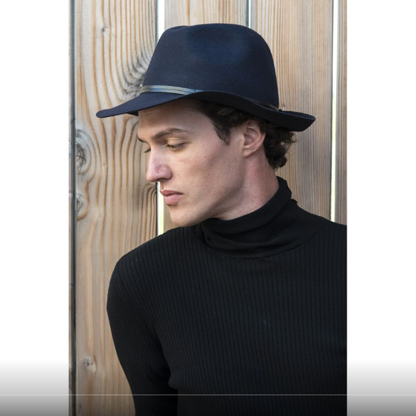 Travaux En Cours - Felt Fedora Hat Anthracite