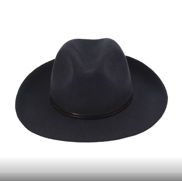 Travaux En Cours - Felt Fedora Hat Anthracite