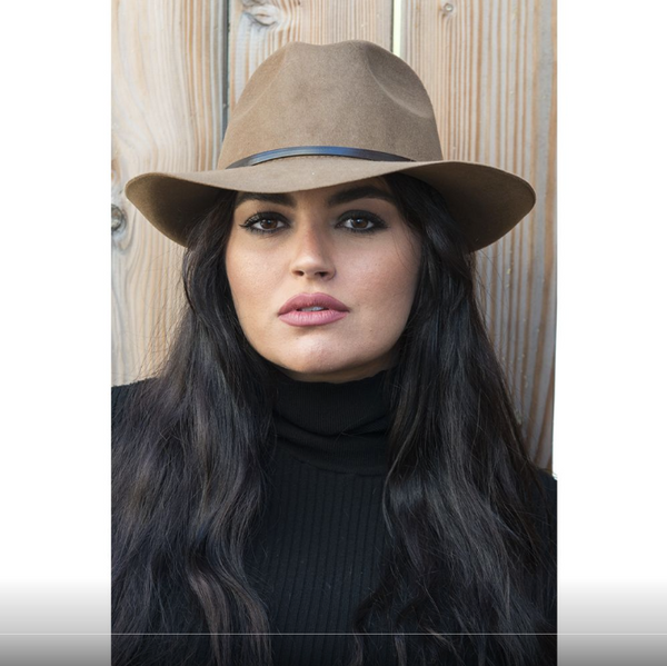 Travaux En Cours - Felt Fedora Hat Camel