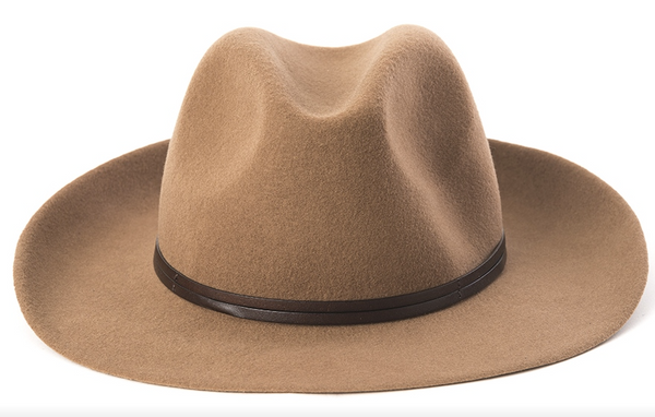 Travaux En Cours - Felt Fedora Hat Camel