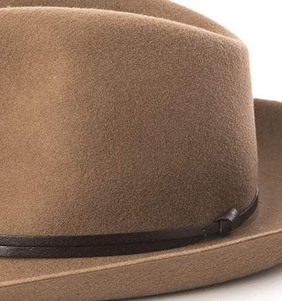 Travaux En Cours - Felt Fedora Hat Camel