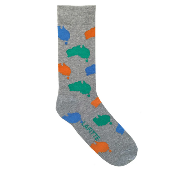 Lafitte Socks - Australian Maps