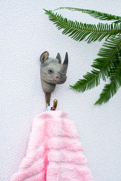 Wildlife Garden Hook - Rhino