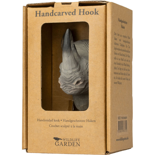 Wildlife Garden Hook - Rhino
