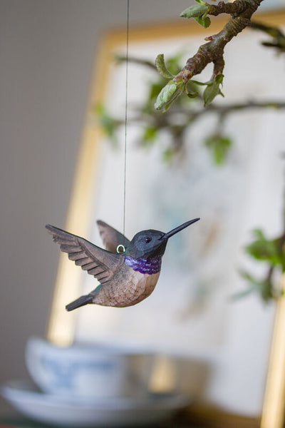 Wildlife Garden DecoBird - Black Chinned Hummingbird