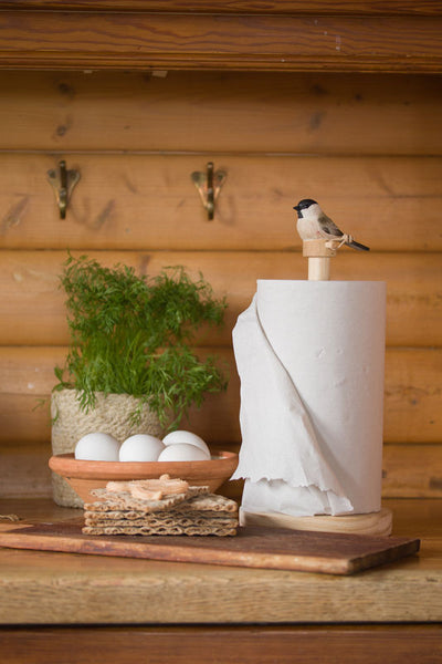 Wildlife Garden Kitchen Roll Holder - Blue Tit