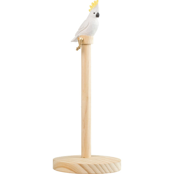 Wildlife Garden Kitchen Roll Holder - Cockatoo