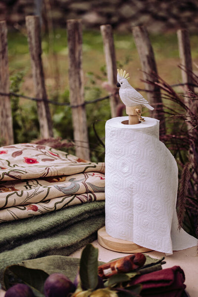 Wildlife Garden Kitchen Roll Holder - Cockatoo