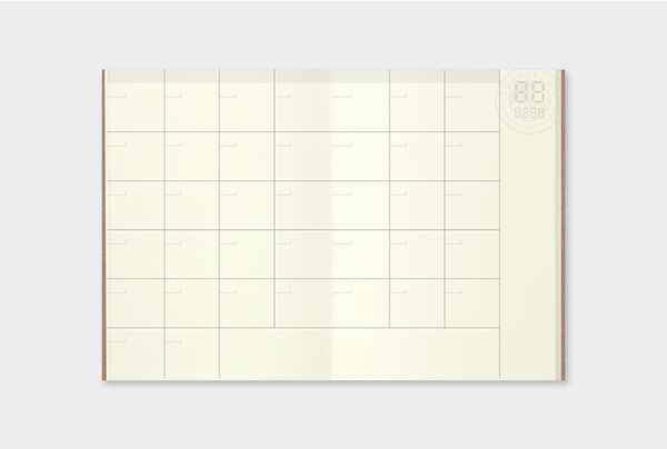Traveler's Notebook Passport 006 Refill Monthly Diary