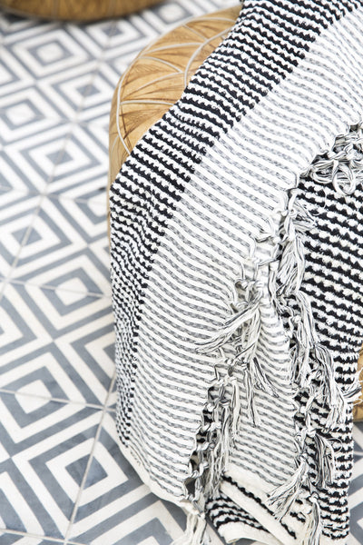 Loom Towels Black and White