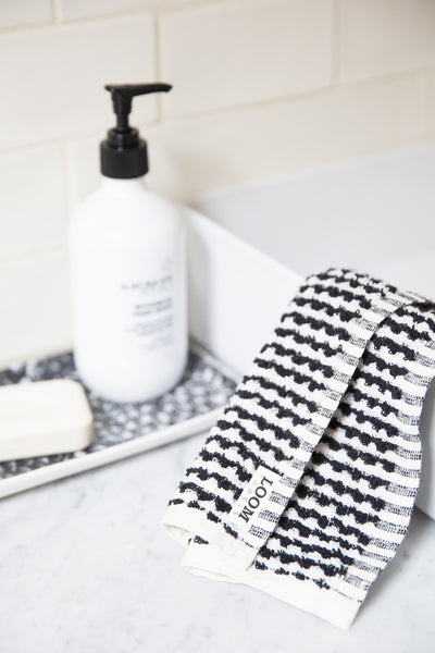 Loom Towels Black and White