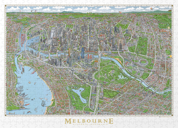The Melbourne Map Jigsaw Puzzle