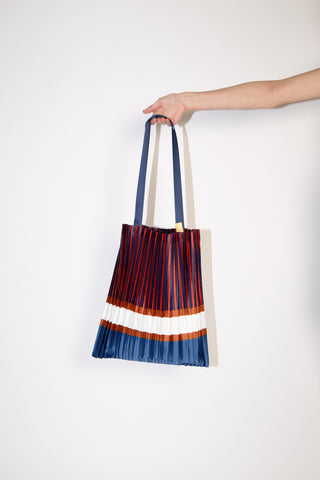 Pleated Satin Bag - Rainbow