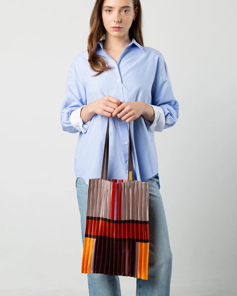 Pleated Satin Bag - Bagheria