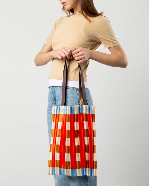 Pleated Satin Bag - Marsala