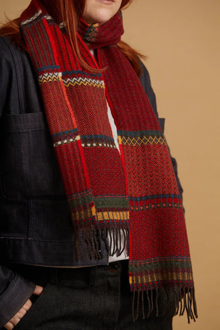 Wallace Sewell Scarf - Cassia Crimson