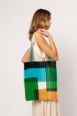 Pleated Satin Bag - Talamone