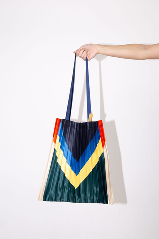 Pleated Satin Bag - Rei