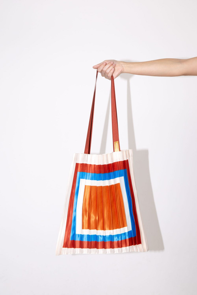 Pleated Satin Bag - Cervo