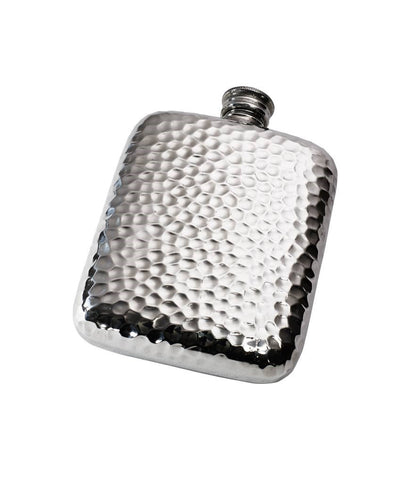 Wentworth Pewter Flask 4oz Hammered