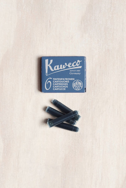 Kaweco Fountain Pen Ink Cartridges Pack of 6 Blue-Black