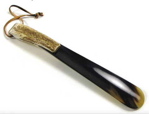 Abbeyhorn Stag Antler Handle and Horn Shoehorn