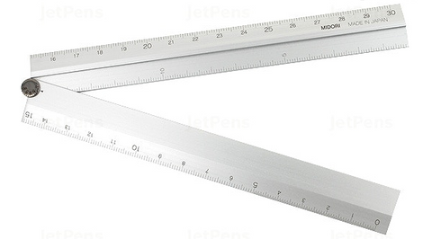 Midori Aluminium Folding Ruler