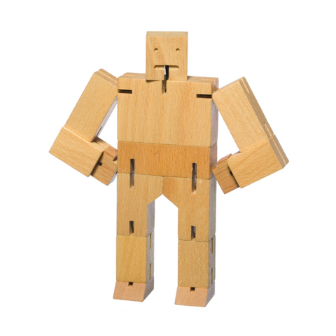 Areaware Cubebot - Natural Wood