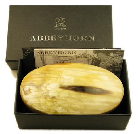 Abbeyhorn Horn Backed Hair Brush