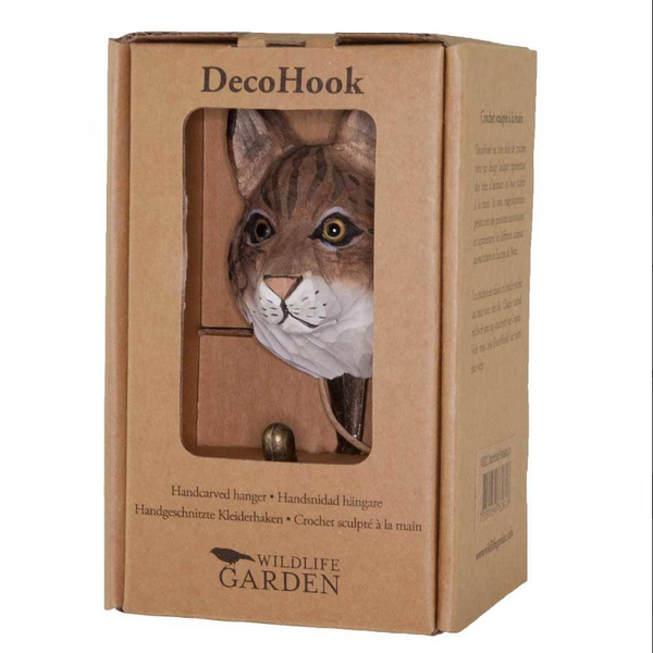 Wildlife Garden Hook - Lynx