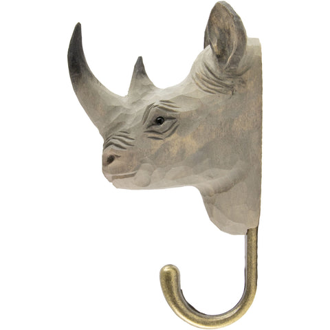Wildlife Garden Hook - Rhino