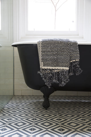 Loom Towels Black and White