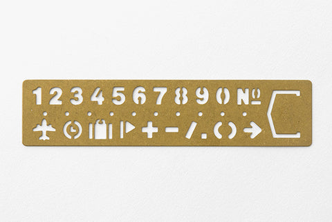Traveler's Brass Template Bookmark